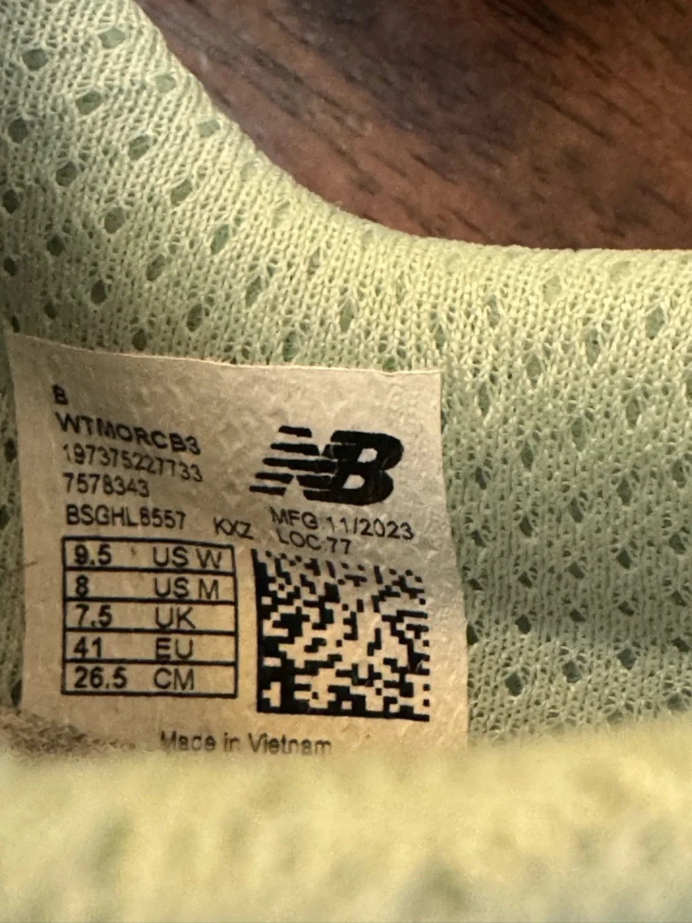 New Balance Fresh Foam X More Trail V3 running shoes in salt marsh/limelight - Picture 9 of 9